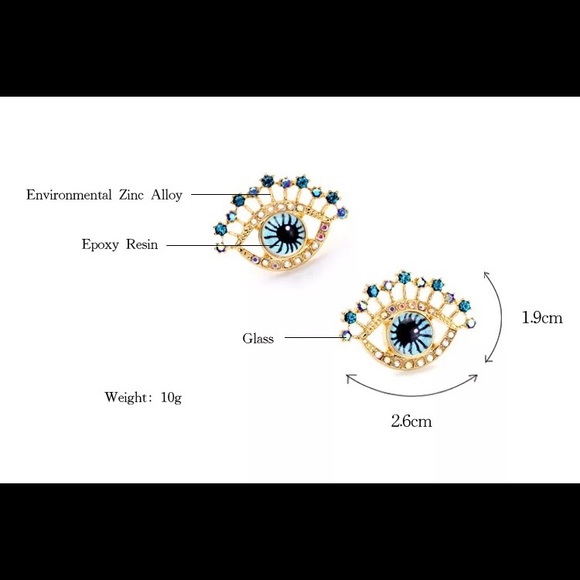 Gorgeous Eyeball Eye Fancy Earrings - Picture 2 of 3